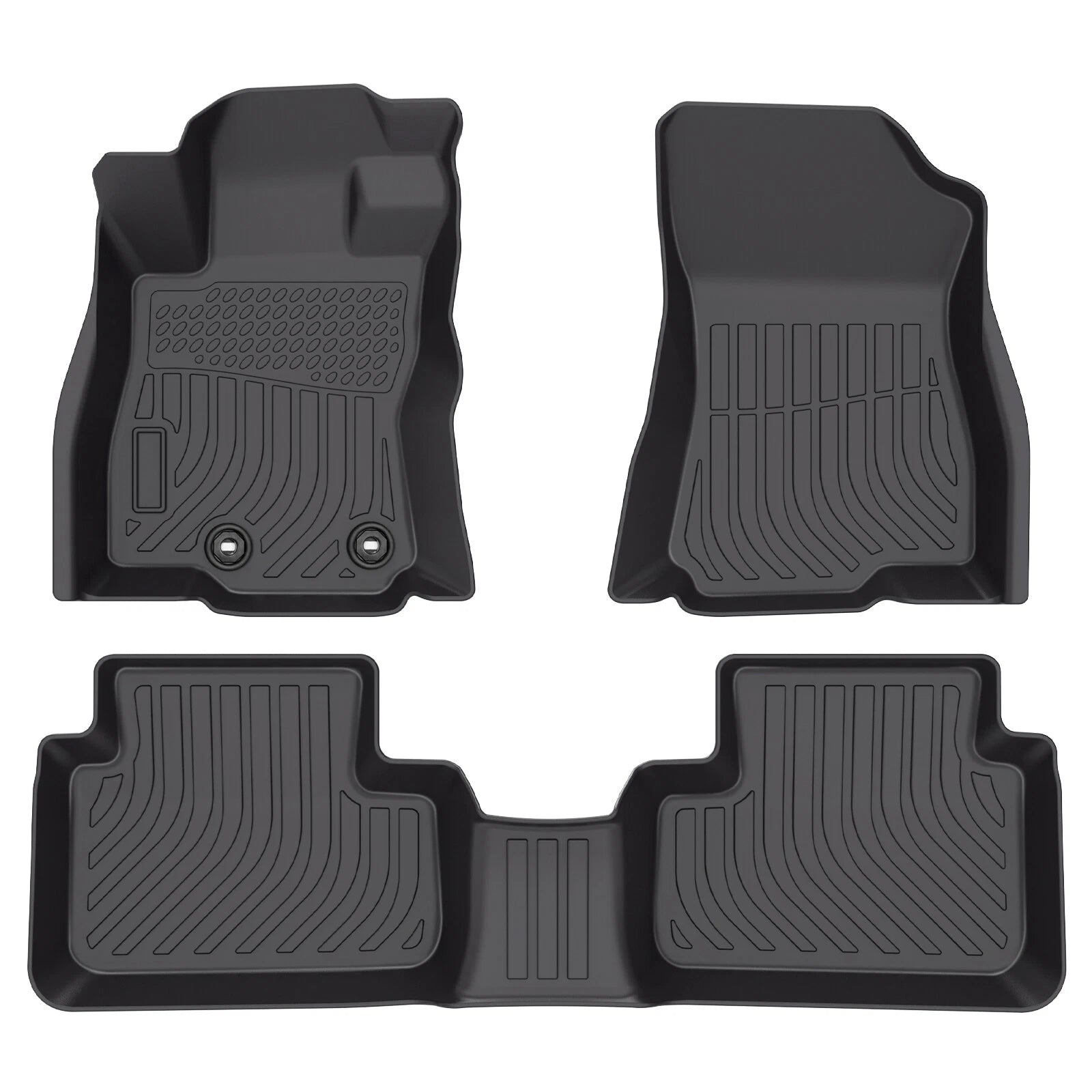Set of 3D Floor Mats for Subaru Forester (2025–2026) TPE Rubber All Weather