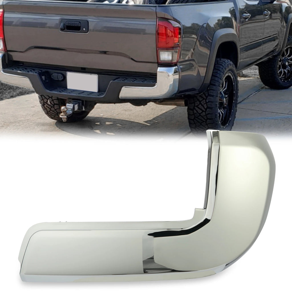 Chrome Rear Bumper End for Toyota Tacoma (2016–2023) Right Passenger