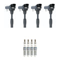 Set of 4 Ignition Coils & NGK Ruthenium Spark Plugs for Blazer Malibu (2016–2020)