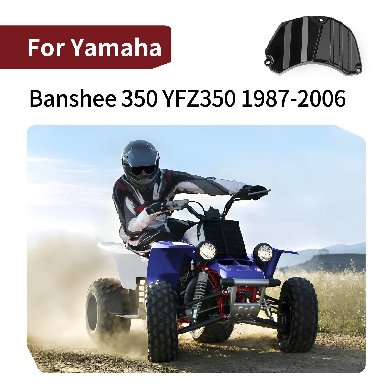 Water Pump Oil Pump Cover for Yamaha YFZ350 Banshee 350 (1987–2006) 2GU-15416-00-00