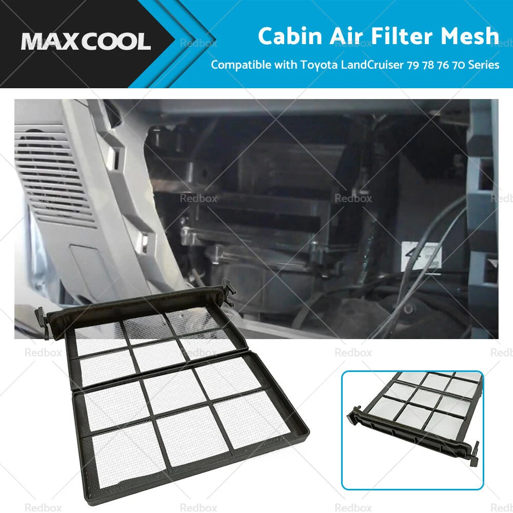 Cabin Air Filter Mesh for Toyota LandCruiser 70 76 78 79 (2000–2023)
