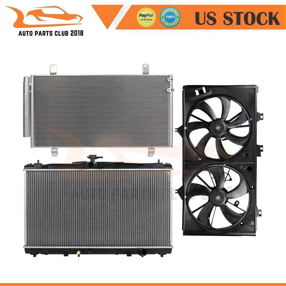 Radiator Condenser Cooling Fan Kit for Toyota Camry (2012–2017)