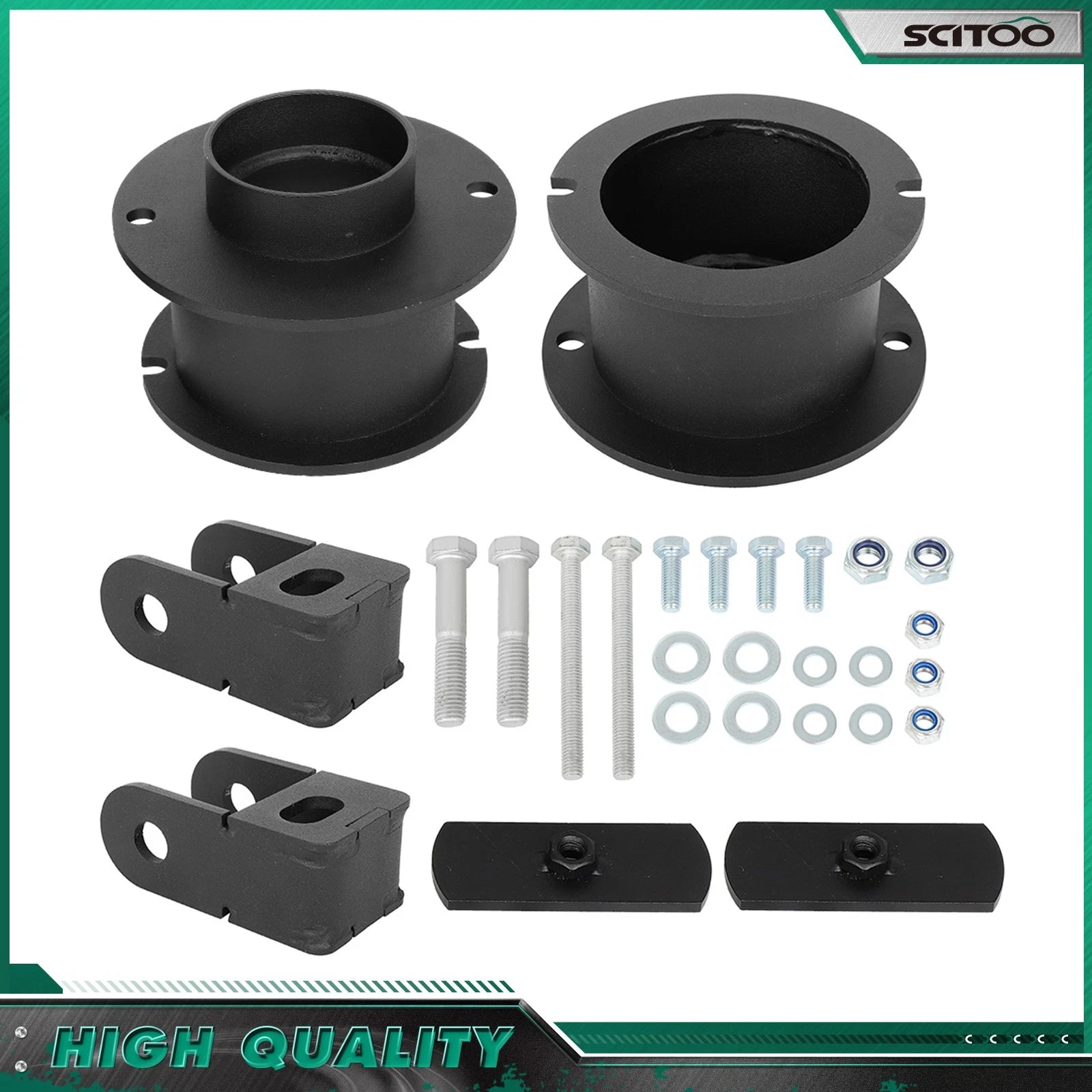 3.5" Front 1.5" Rear Leveling Kit + Shock Extender for Ram 2500 4WD (2014–2022)