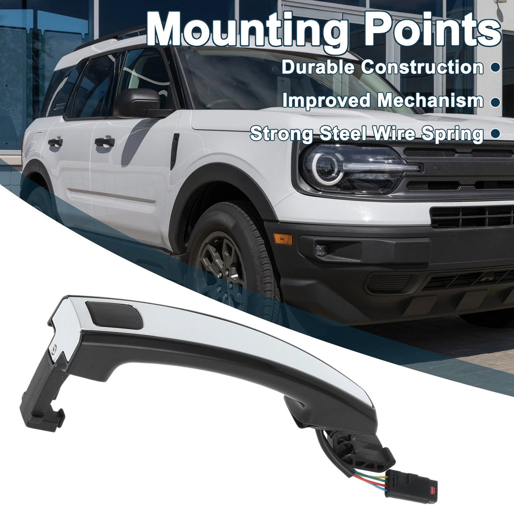 Front Left Door Handle for Chevrolet Cruze (2011) No. 20827614 Black Silver Tone