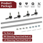 2Pcs Steering Post Tie Rod Assembly for Polaris Scrambler Sportsman (550–1000)
