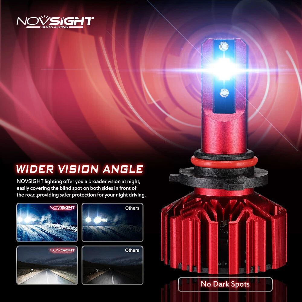 2X 9006 LED Headlight Bulbs for 6000K 15000LM