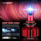 2X 9006 LED Headlight Bulbs for 6000K 15000LM