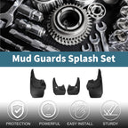 Set of 2 Mud Flaps Splash Guards for Toyota 4Runner (2010–2022)
