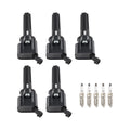 5X Ignition Coils + 5X Spark Plugs for Chevrolet Colorado GMC Canyon (2004–2012)