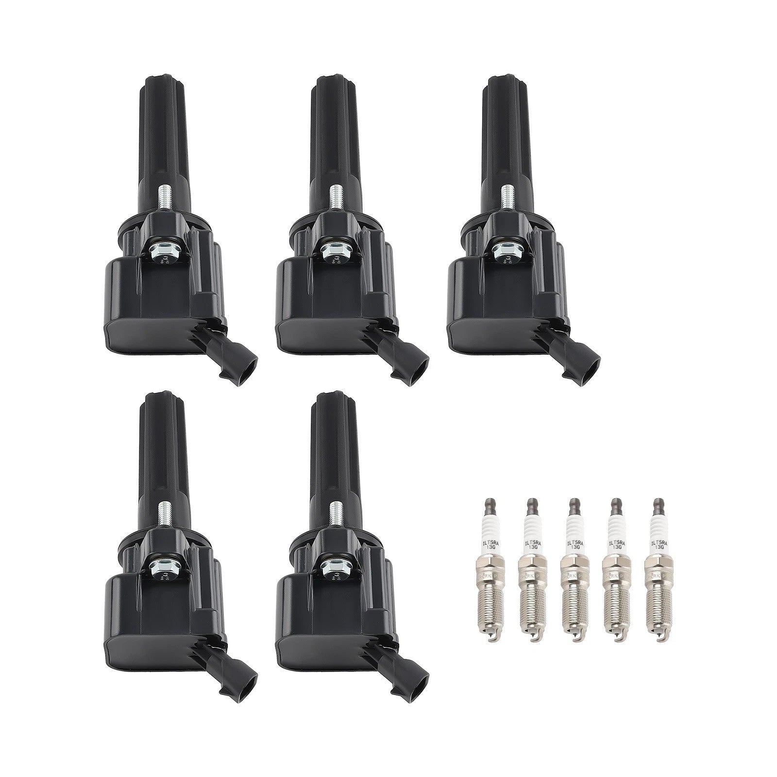 5X Ignition Coils + 5X Spark Plugs for Chevrolet Colorado GMC Canyon (2004–2012)