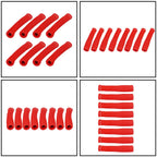 8X Red Spark Plug Wire Boots Heat Shield Protector Sleeve for SBC BBC