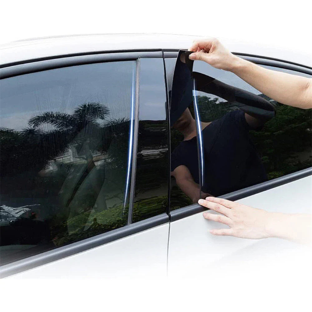 6 x Black Pillar Post Covers for Range Rover Sport (2014-2022)