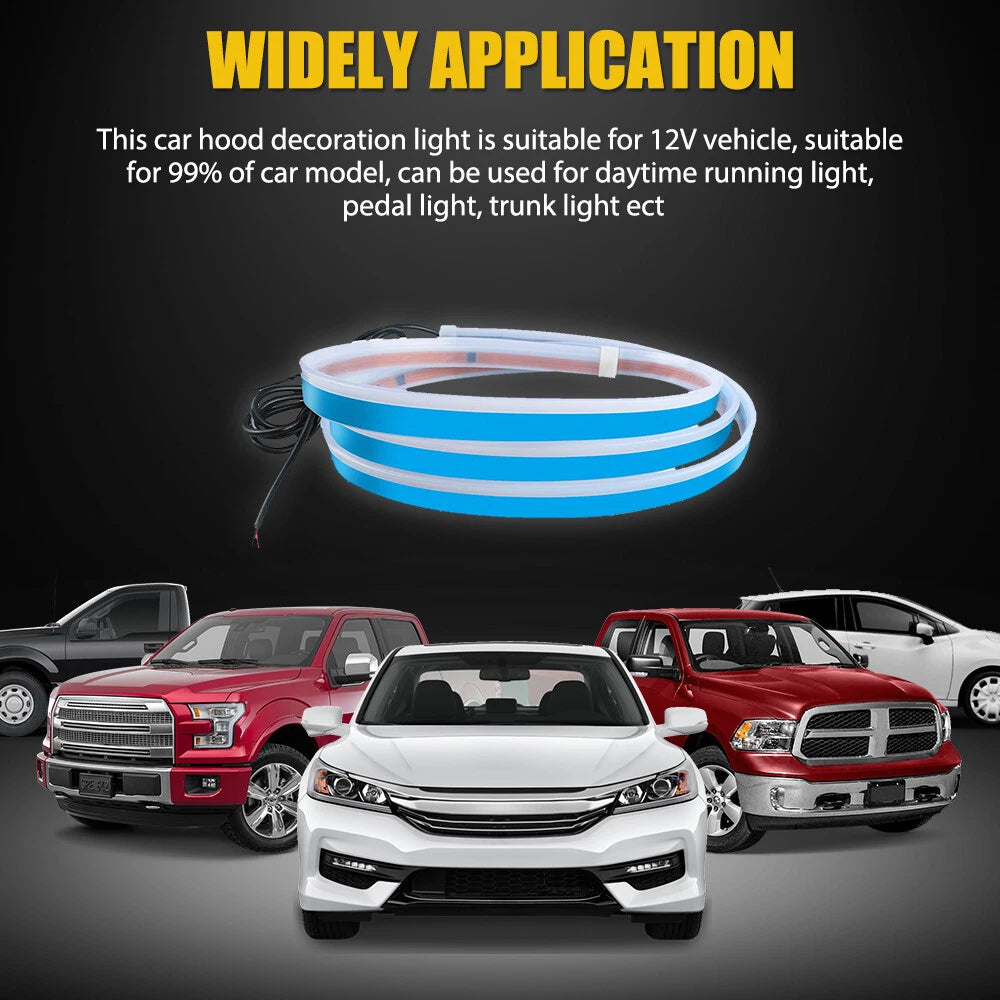 LED Meteor Strip Lights for Car Hood (Universal Fit)