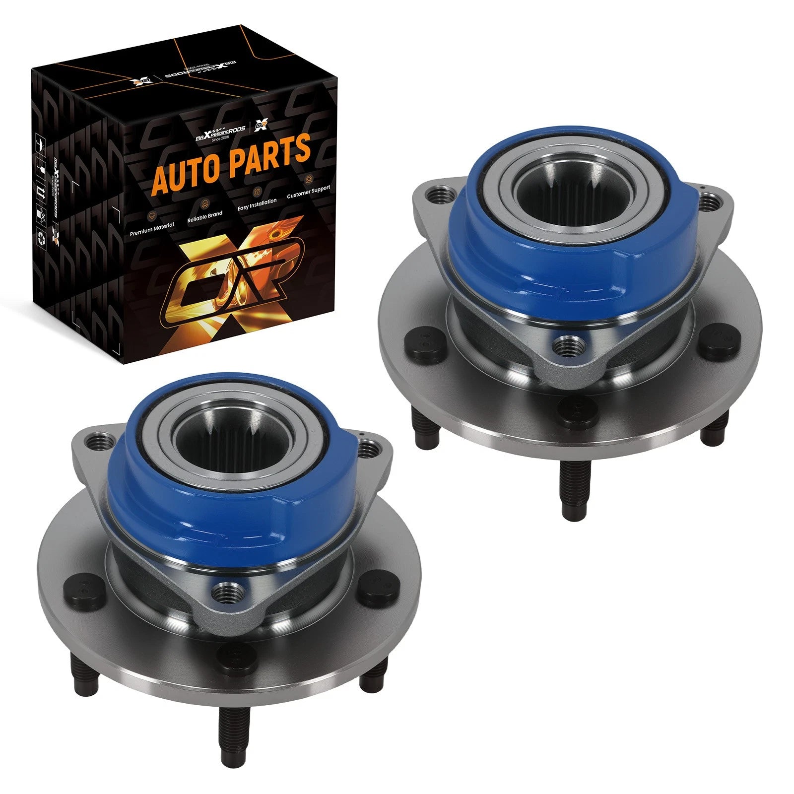 Set of 2 Front LH RH Wheel Hub Bearing Assembly for Buick Allure (2005) 513203 713203