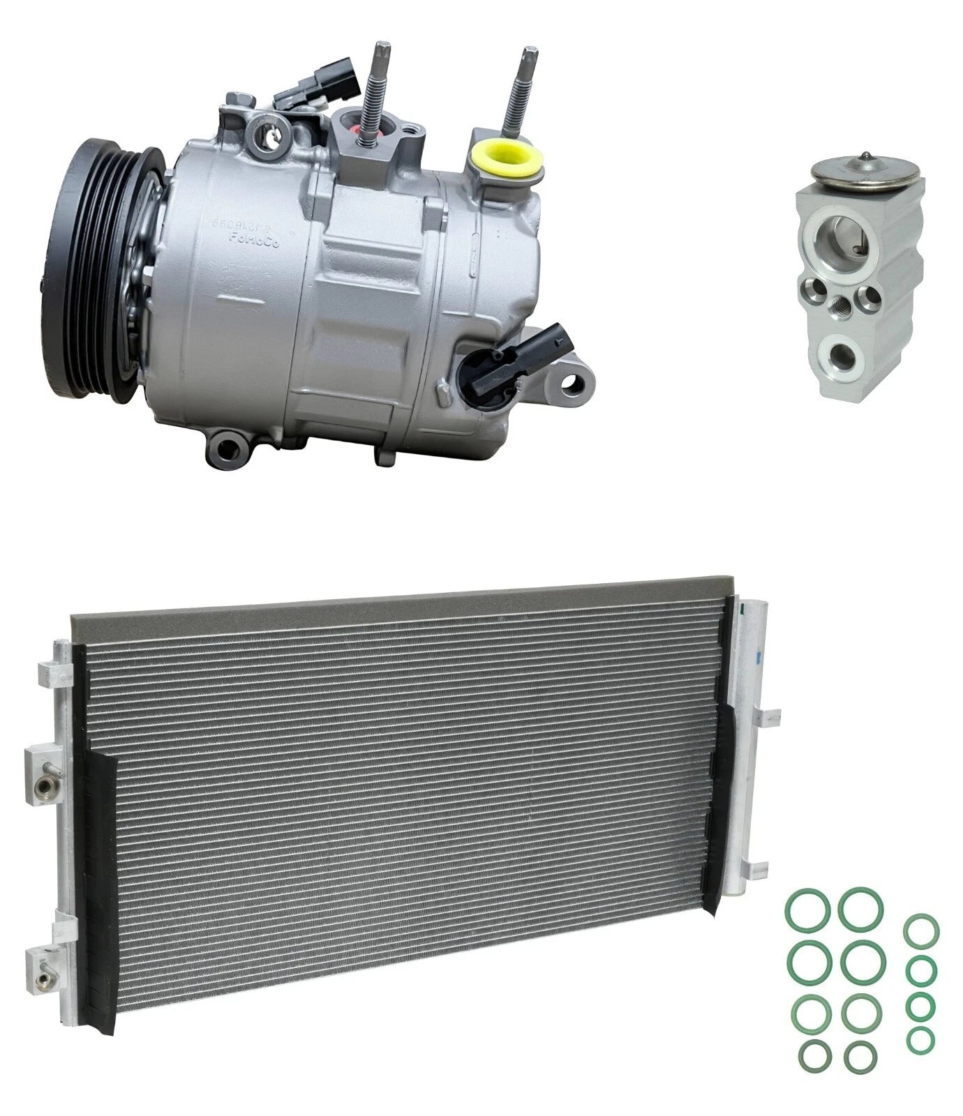 AC Compressor Kit With Condenser for Ford Bronco Sport 2.0L (2021–2025)