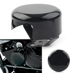 Black Smooth Horn Cover for Harley Softail FLHX FLT FLHT Dyna Bad Boy