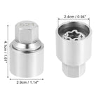 Wheel Lock Lug Nut Anti Theft Key for Volkswagen (521)