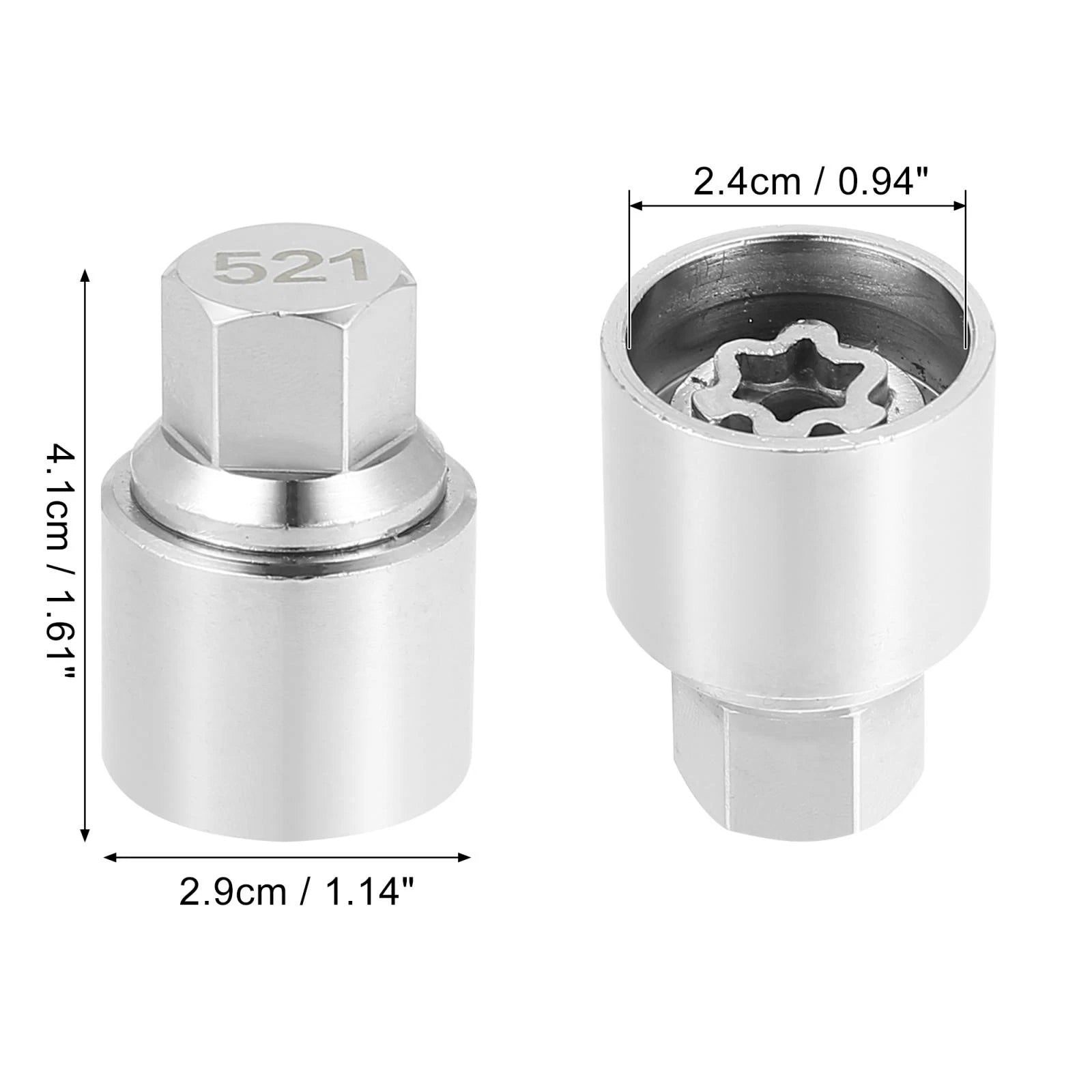 Wheel Lock Lug Nut Anti Theft Key for Volkswagen (521)