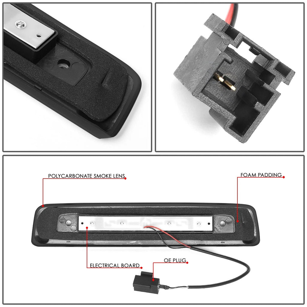 3D LED Bar for Jeep Commander (2006–2010) Rear Third Tail Brake Light
