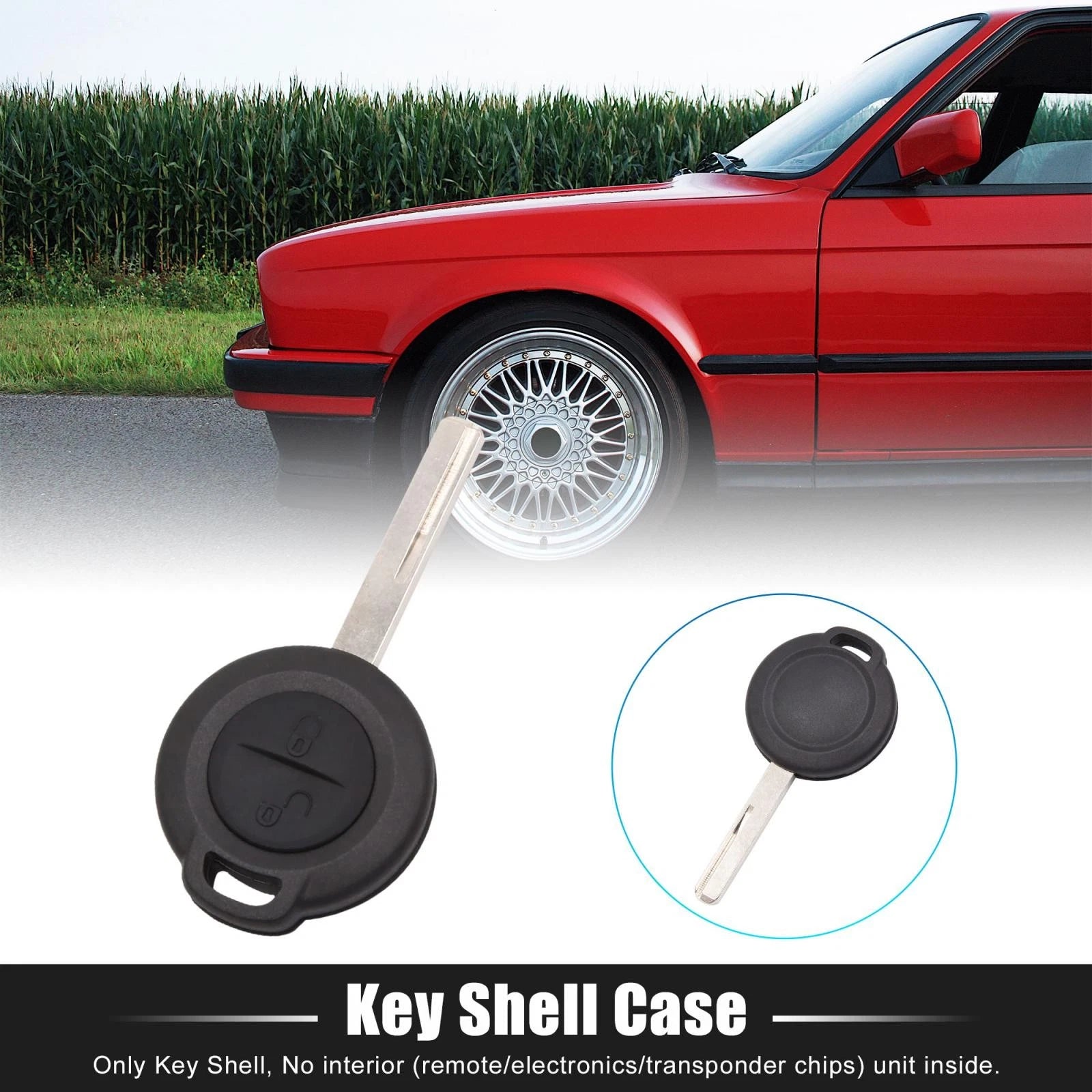 Key Shell Case for Mitsubishi Colt, Warrior, Carisma, Spacestar (4 Button)