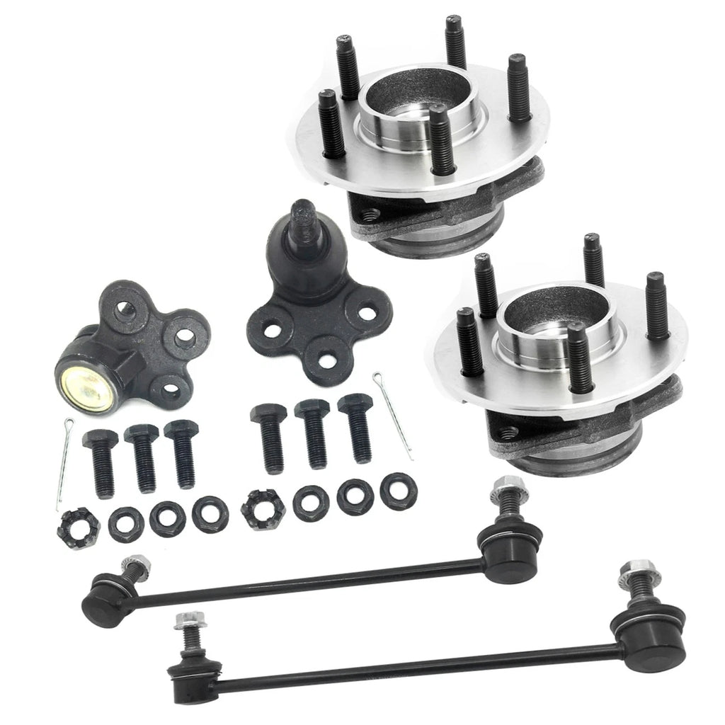 Wheel Hub w/o ABS + Sway Bar Ball Joint Kit for Equinox Torrent (2005–2006) 513190