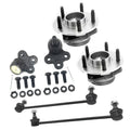 Wheel Hub w/o ABS + Sway Bar Ball Joint Kit for Equinox Torrent (2005–2006) 513190