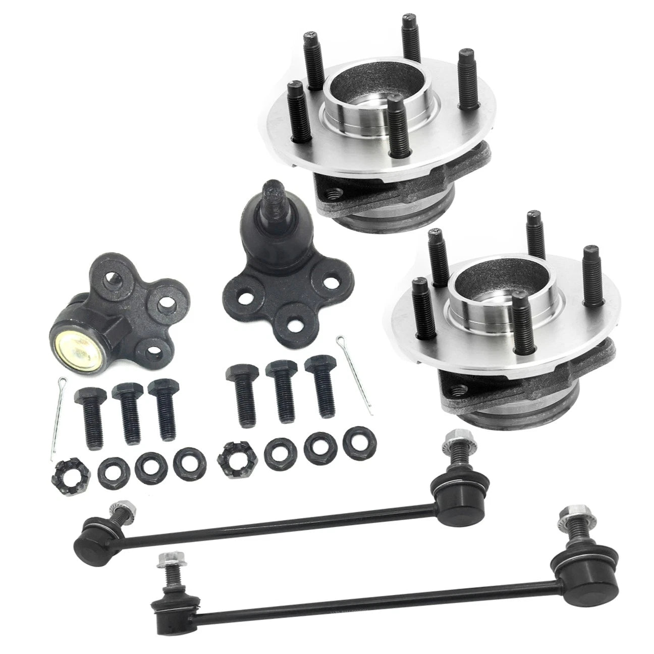 Wheel Hub w/o ABS + Sway Bar Ball Joint Kit for Equinox Torrent (2005–2006) 513190