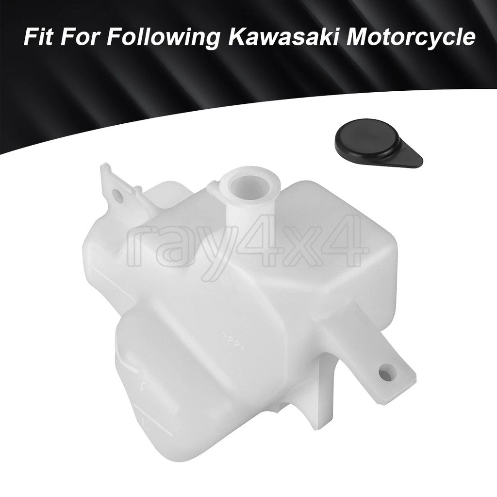 Coolant Reservoir Tank w/Cap for Kawasaki Ninja ZX6R ZX6RR (2003–2004)
