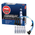 Set of 6 NGK Iridium Spark Plugs & Wires for Lexus GS300 IS300 (1998–2005)