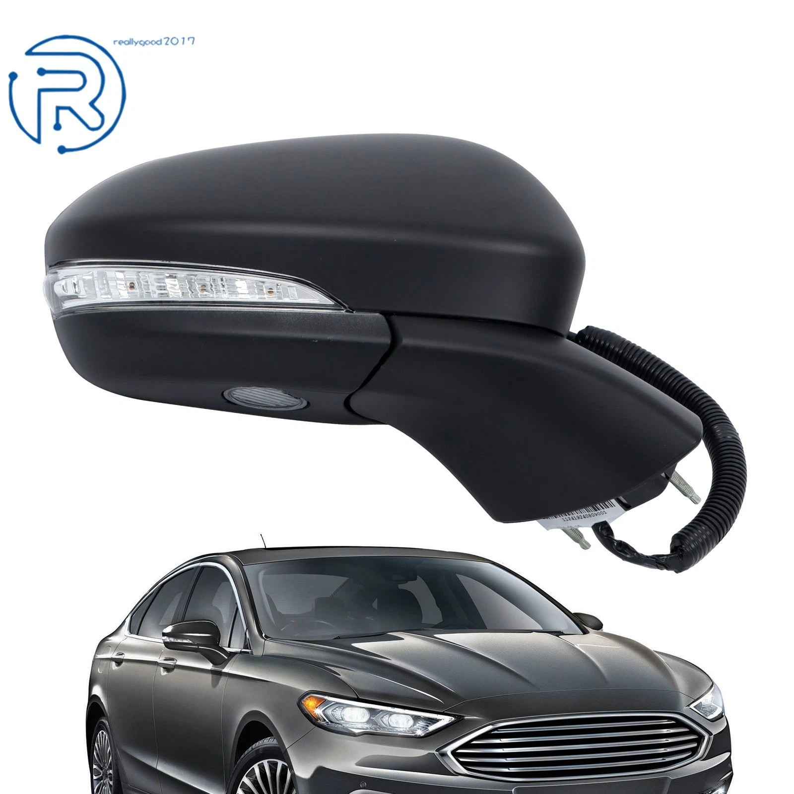 Passenger Mirror for Ford Fusion (2015-2017) Memory 11Pin Paintable