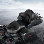 Driver Passenger Gel Seat Backrest for Harley CVO Street Road Glide (2014-2023)