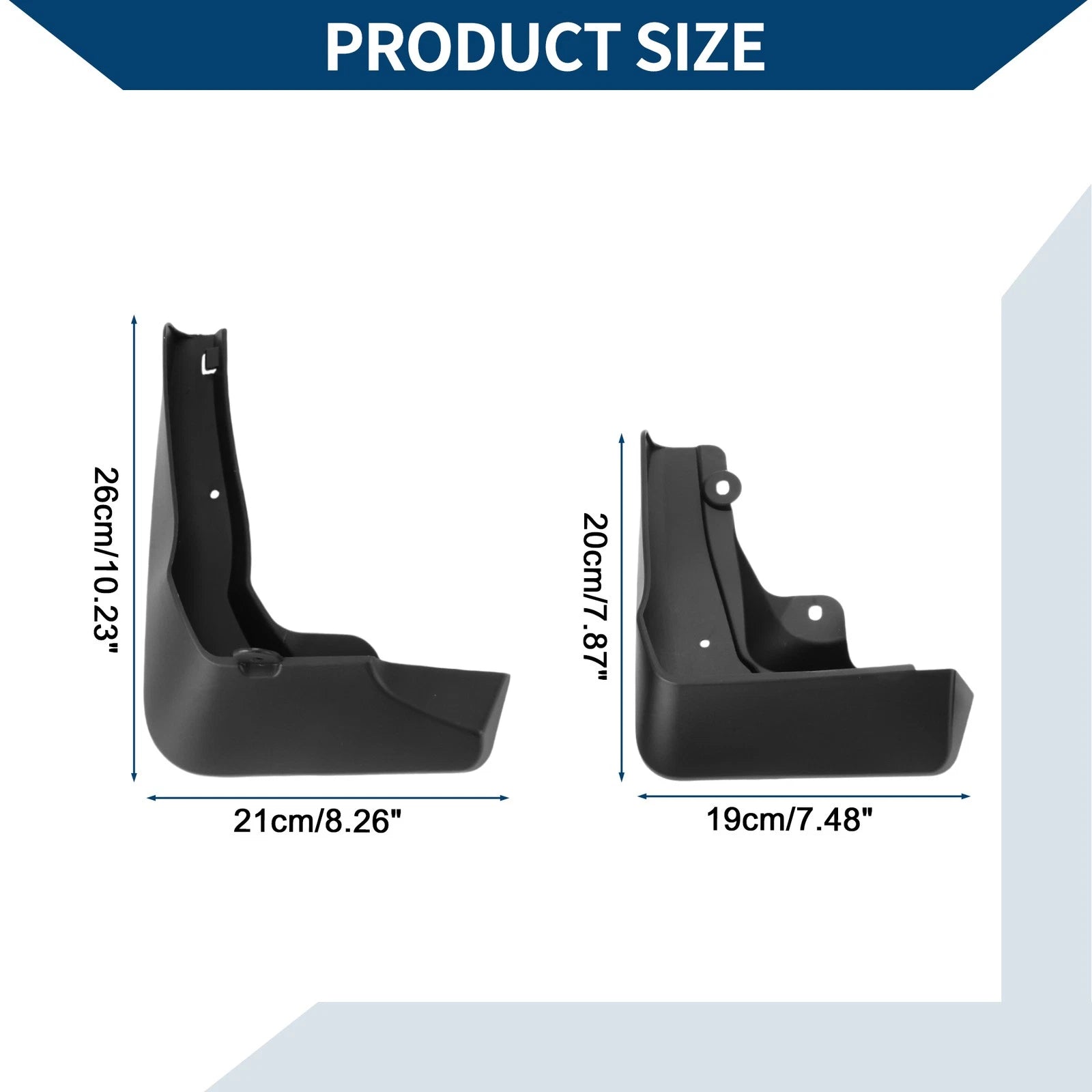 Set of 4 Mud Flaps Splash Guards for Honda Breeze (2023–2024)