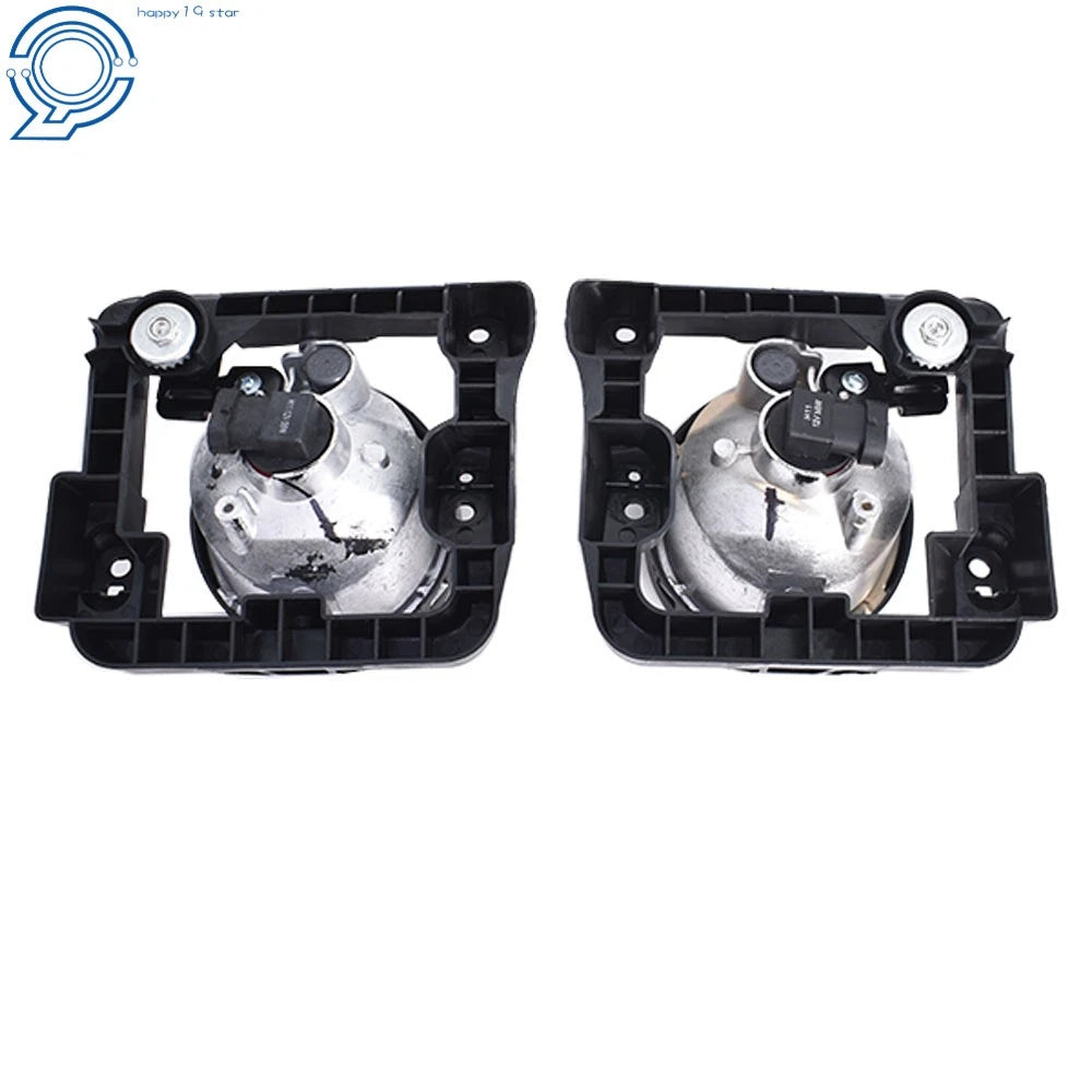 Set of 2 Fog Lights for Acura TSX (2009–2010) Black with Bulbs