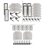 Robot Vacuum Kit Replacement Parts - Microfiber Mop Cloth & Brushes