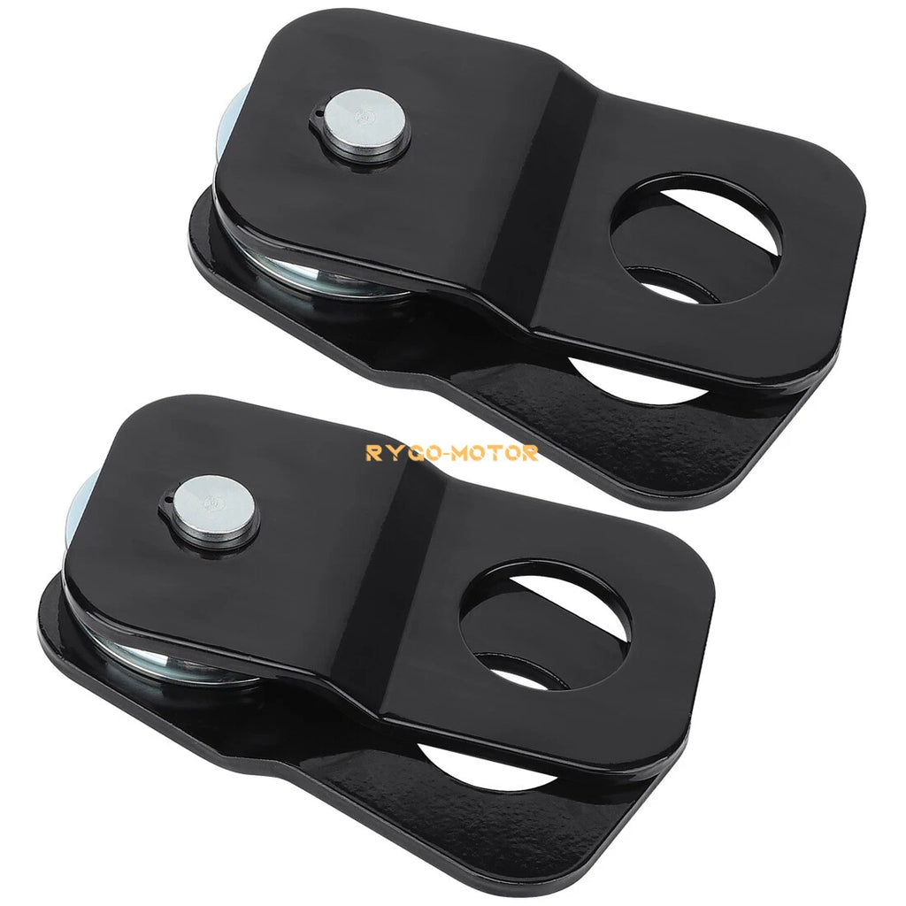 2 Snatch Block Recovery Pulleys for Off-Road ATV UTV (4 Ton, 8,000LB)