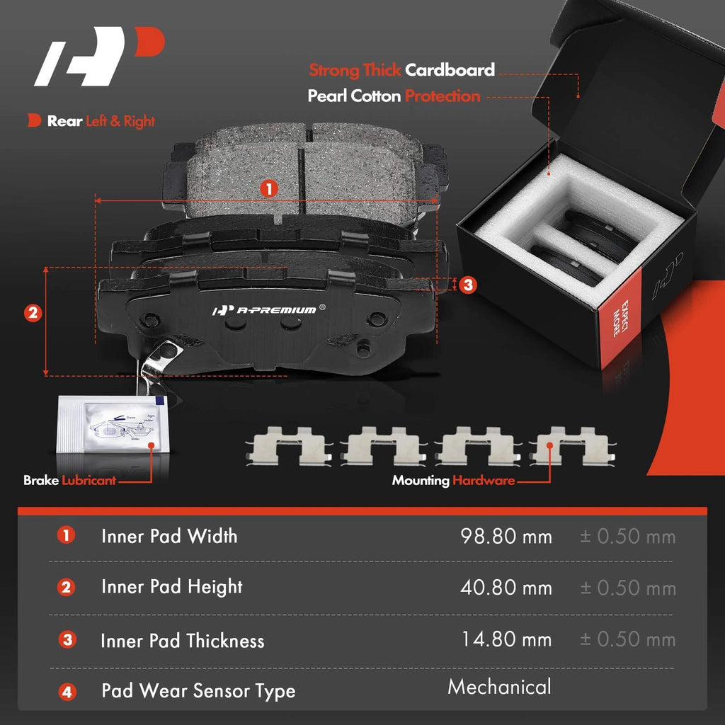 Brake Rotor & Pad Set with Caliper for Hyundai Sonata Kia Optima (2011–2019)