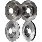 Front and Rear Brake Disc Rotors for Nissan Armada, Titan (2007–2019)