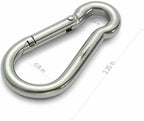 2X Spring Snap Hook Carabiner Clips for Automotive Use (304 Stainless Steel)