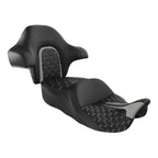 Gel Seat Backrest for Harley Touring Glide (2014–2023) - Black Gray