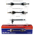 Set of 2 Front CV Axle & Intermediate Shafts for Dodge Ram V6