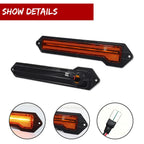 Amber Lens LED Front Side Marker Indicator Light for Chevrolet Monte Carlo (1970–1972)