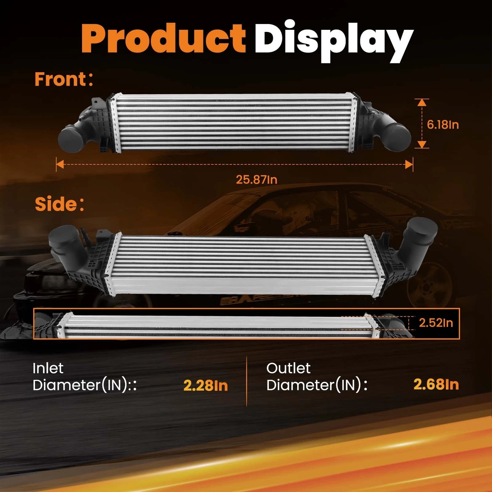 Intercooler for Ford Explorer 2.3L Turbocharged (2020–2023) L1MZ6K775B
