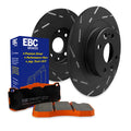 Set of 2 Brake Disc and Pad Kits for Chevy Yukon Suburban