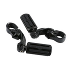 Black Highway Engine Guard Crash Bar Footpeg for Harley Electra Glide (09-24)