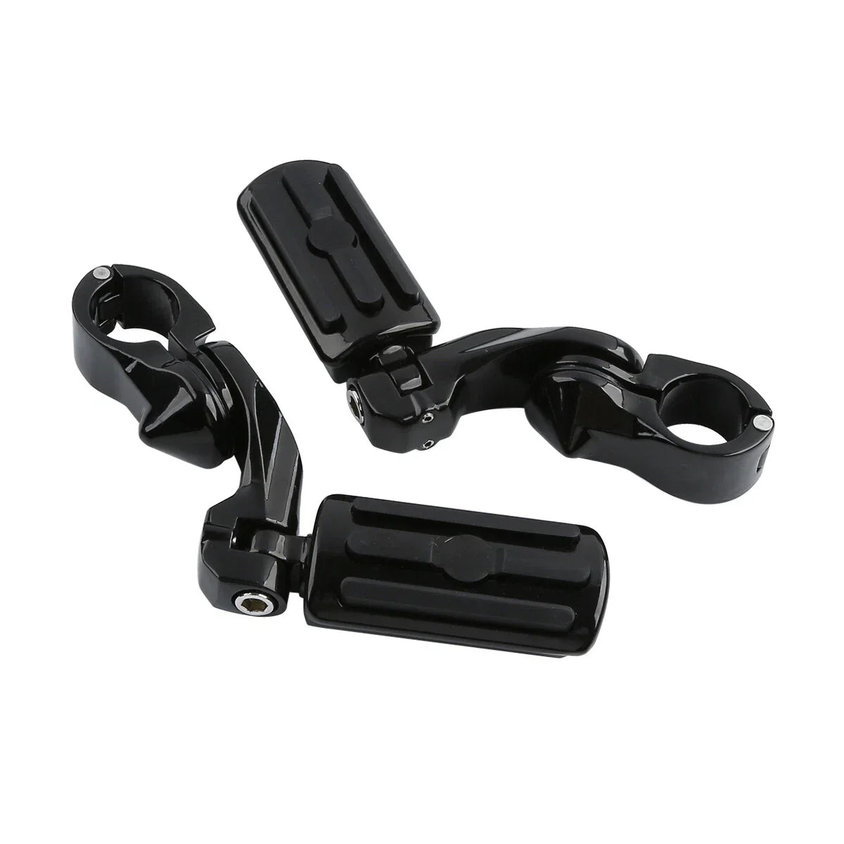 Black Highway Engine Guard Crash Bar Footpeg for Harley Electra Glide (09-24)
