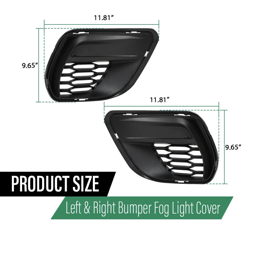 Set of 2 Front Bumper Fog Light Covers for Dodge Charger (2020–2023)