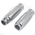 Custom Motorcycle Hand Grips for Sports Bikes 7/8" 22mm Chrome