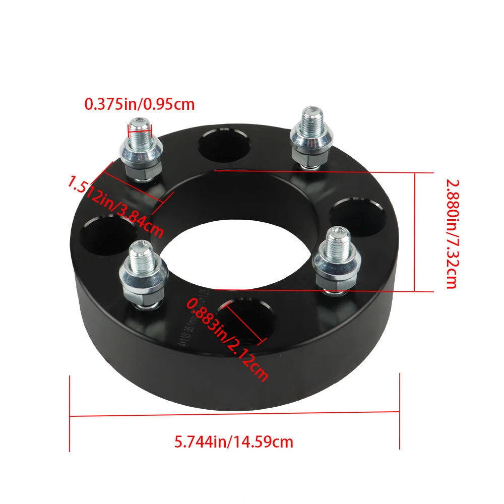 Set of 4 Wheel Spacers for Honda (4x110mm, 1.5" Hub Bore 74mm)