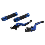 Set of 2 Blue Extendable Brake Clutch Levers for Kawasaki ZZR1400 (2006–2019)