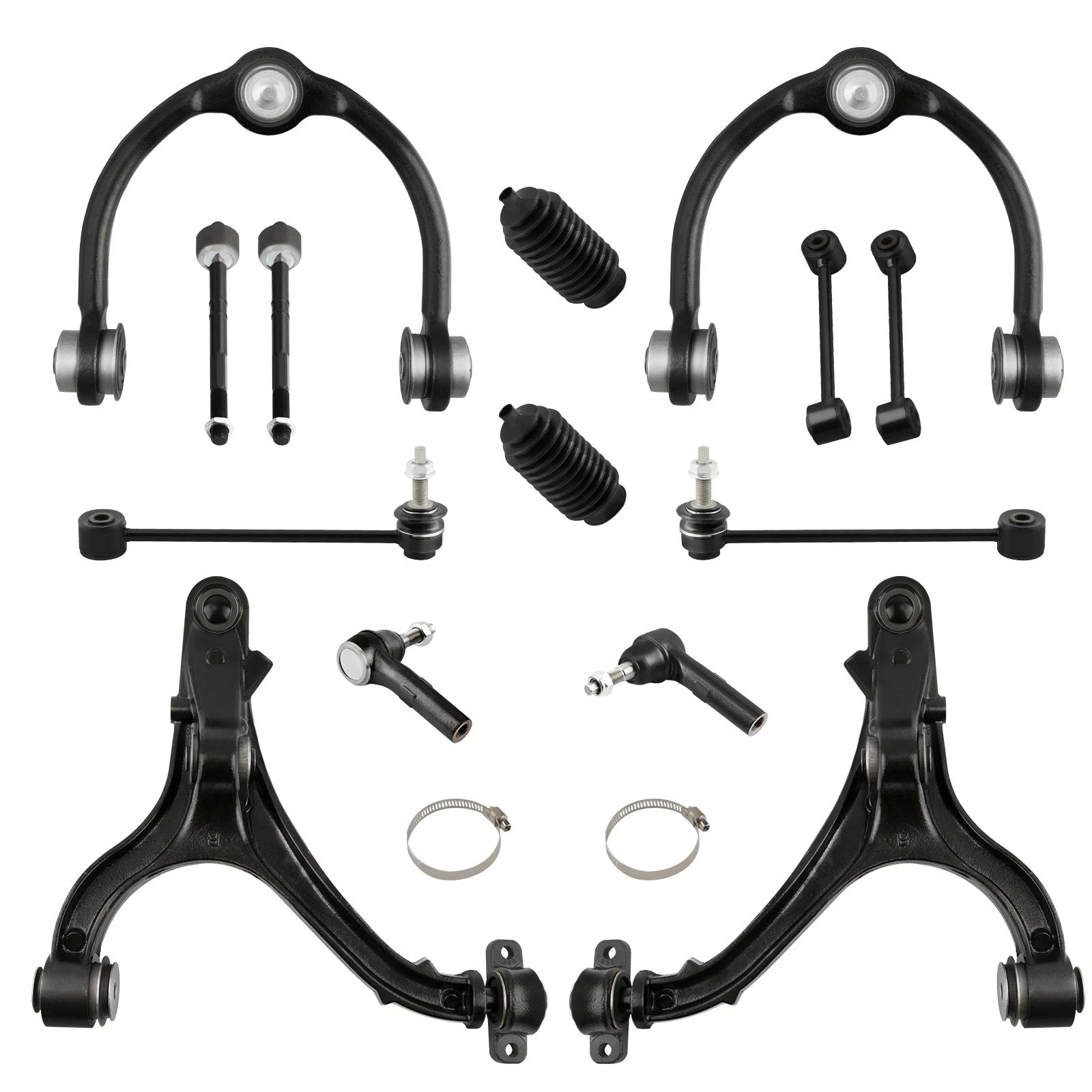 14x Front Suspension Control Arms Kit for Jeep Commander Grand Cherokee 2005-10